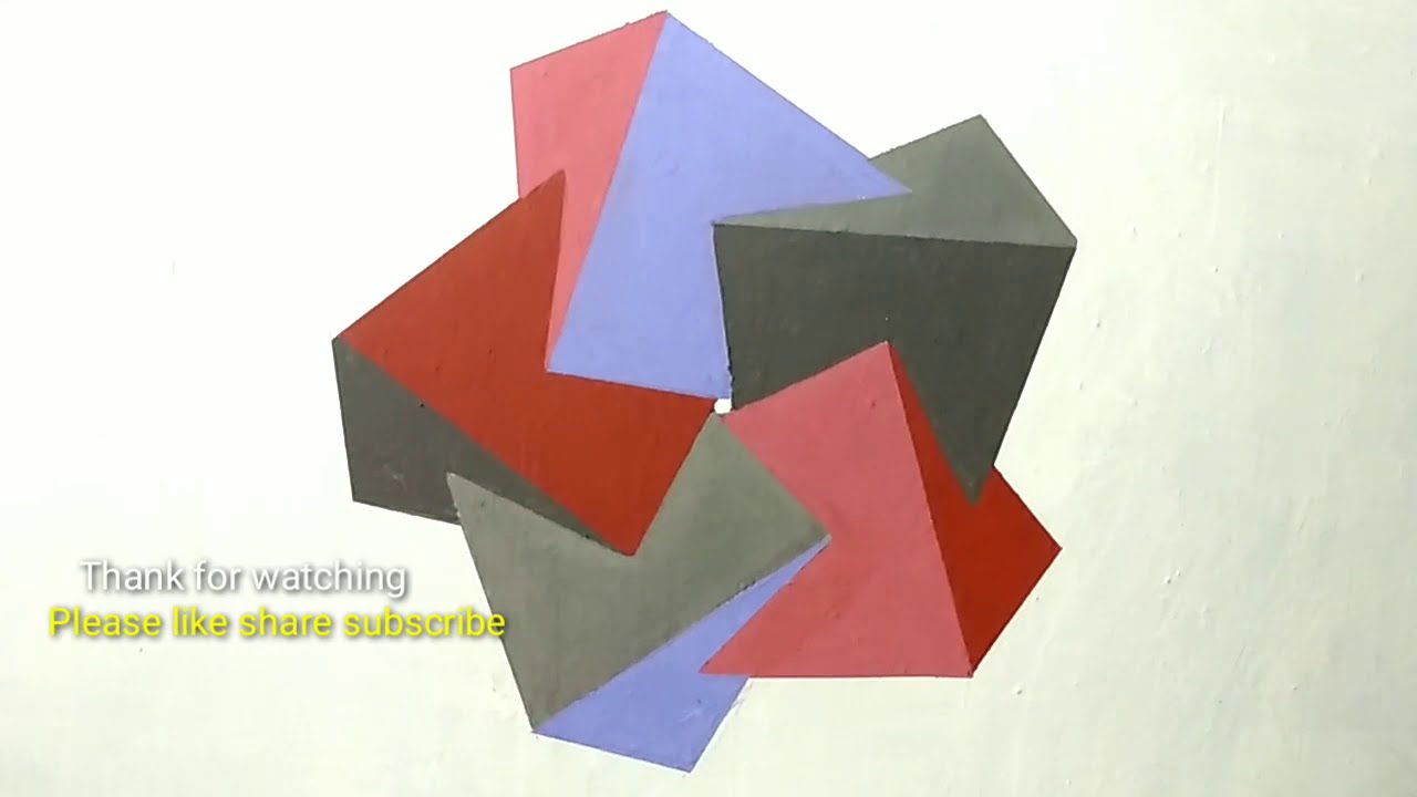 3D OPTICAL ILLUSION 3D WALL PAINTING | MURAL DINDING EFFECT 3D | HOME DECORATION