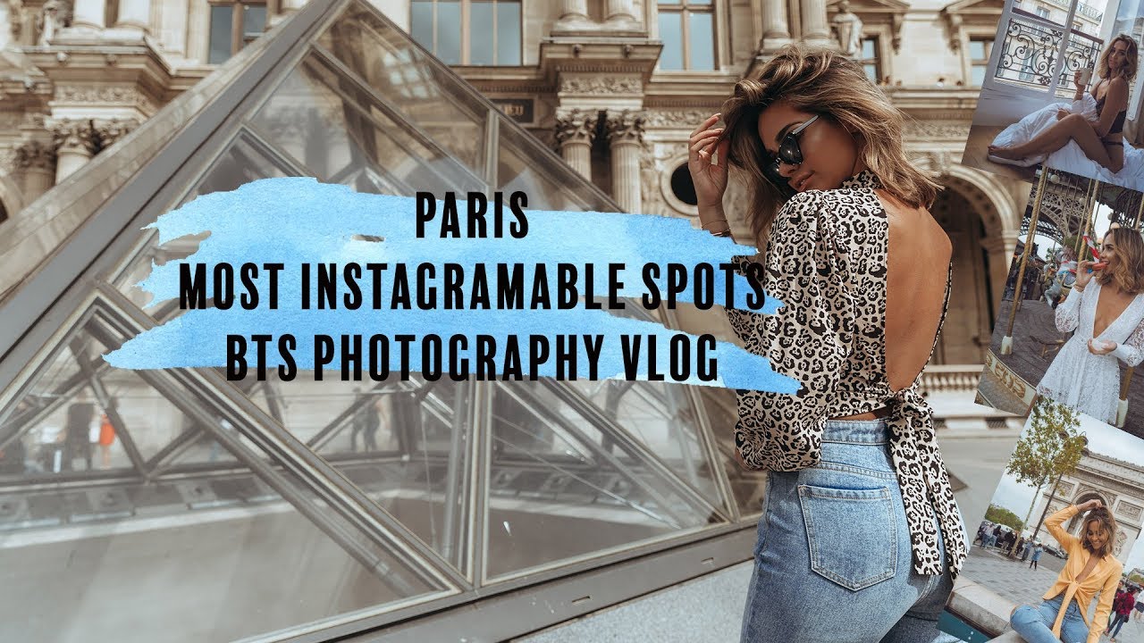 THE MOST INSTAGRAMMABLE SPOTS  IN PARIS - BTS VLOG WITH EMILY SHAK