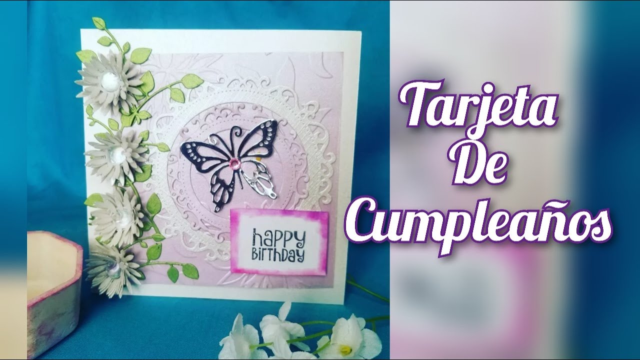 Tarjeta de cumpleaños scrapbook