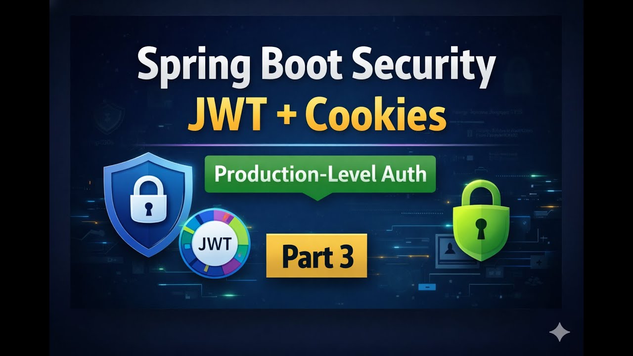 Spring Boot Security with JWT & Cookies | NitiKart E-Commerce Backend | Part 3