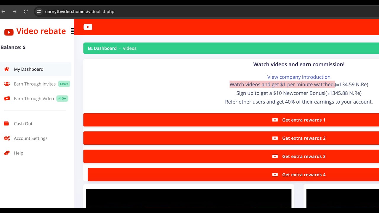 Earnytbvideo Homes Review: Video Rebate at Earnytbvideo.Homes Scam Or Genuine?