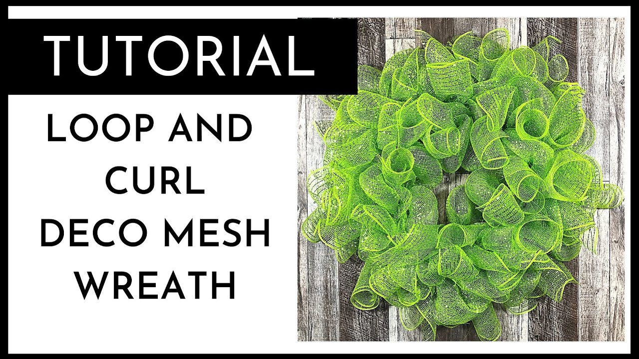 NEW TO WREATH MAKING?  LEARN HOW TO MAKE A BASE LOOP AND CURL WREATH USING 21