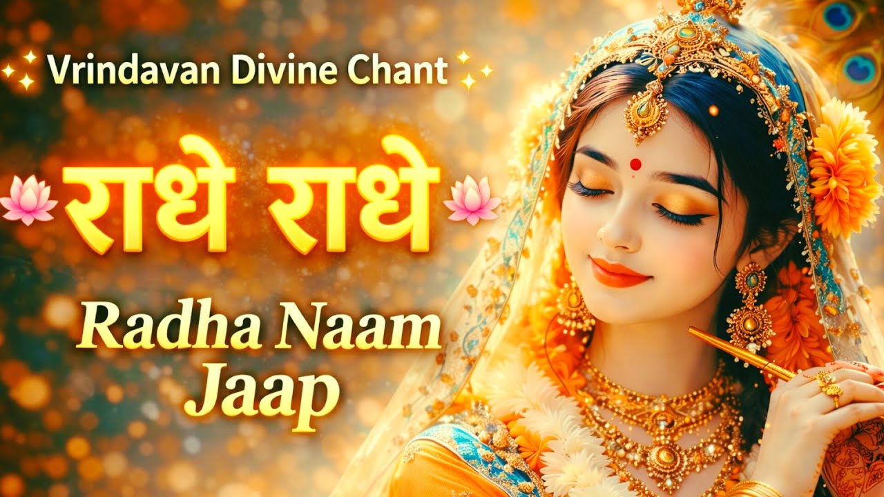 Radhe Radhe Chanting – 11000 Times Radha Naam Jaap | Divine Peace @shrikrishnalife