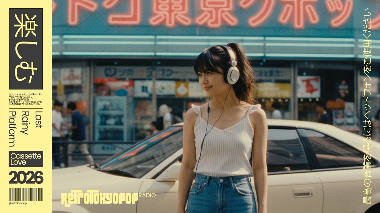 Retro Japanese City Pop | 東京 90s Night Vibes | Last Rainy Platform