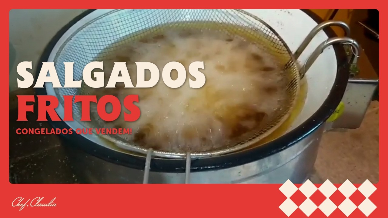 Salgadinhos congelados já fritos
