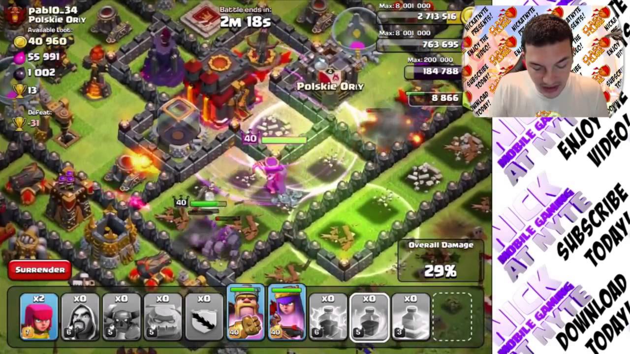 Clash of Clans Air Sweeper Challenge! 6 STARS with Penta Golem!