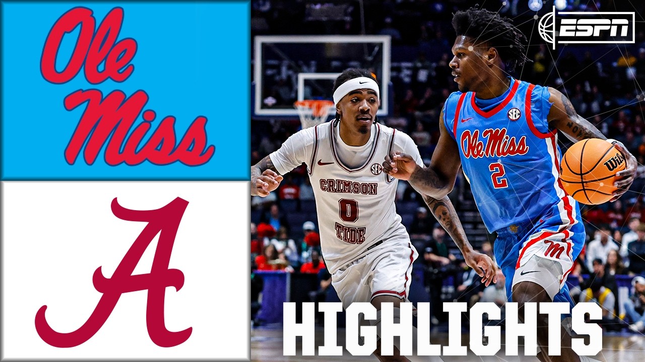 Ole Miss Rebels vs. Alabama Crimson Tide | SEC Tournament Highlights | ESPN College Basketball