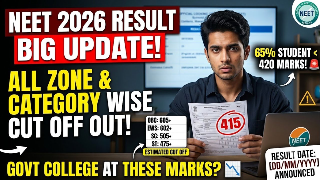 NEET 2026 Result BIG Update 💥 | NEET STATE WISE CUT OFF 2026 | NEET MBBS Cut Off 2026 | #neet #mbbs