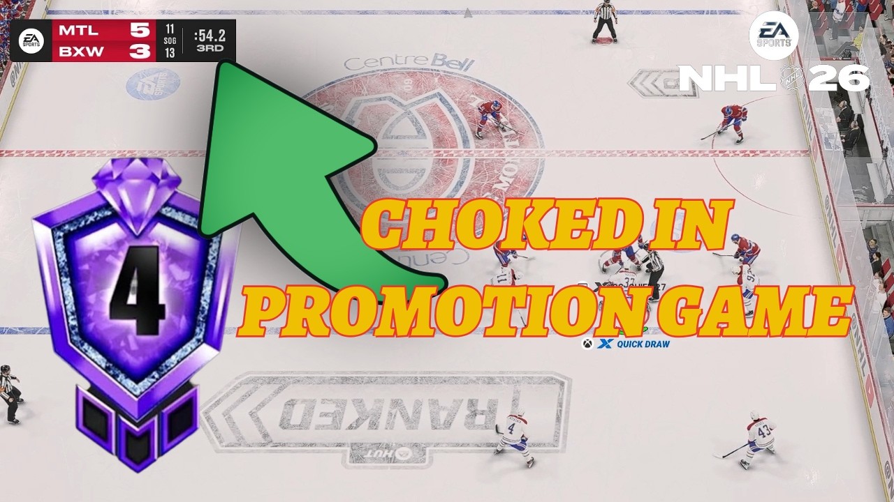 NHL 26 HUT DIAMOND 4 ON THE LINE AND WE CHOKED IT