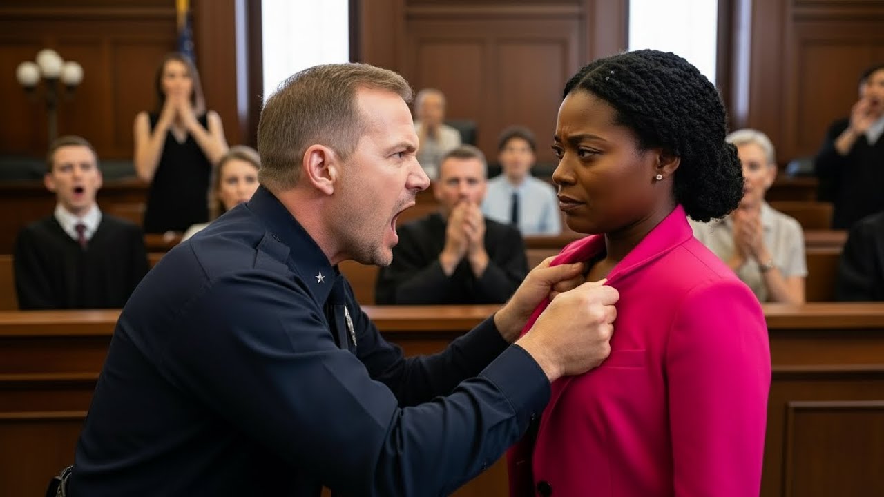 Racist Cop Assaults Black Woman in Courtroom — She Never Raises Her Voice