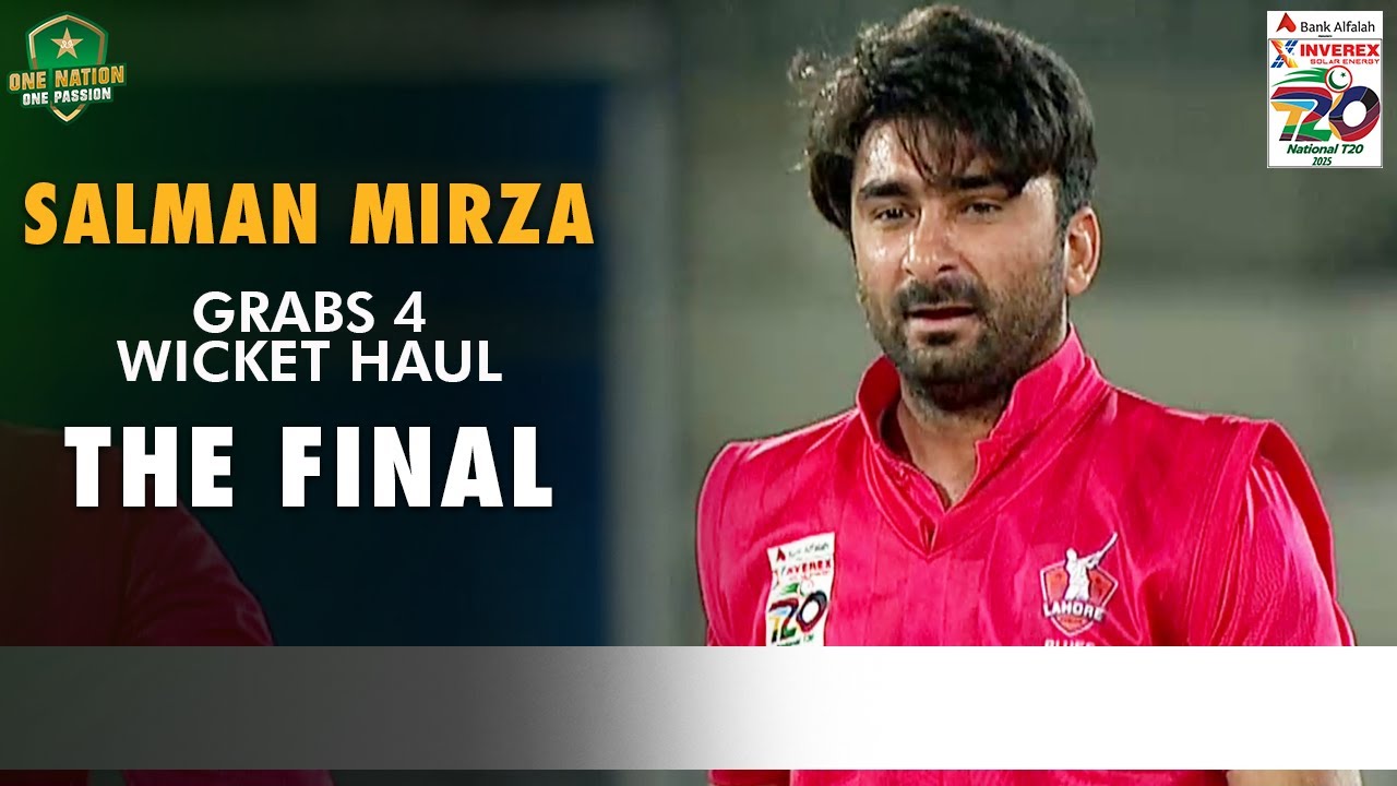 Salman Mirza Grabs 4️⃣- Wicket Haul | Peshawar vs Lahore Blues | Match 39 | National T20 Cup 2025