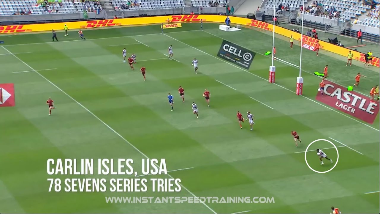 Carlin Isles Speed Training using  Speed Bands | USA Rugby