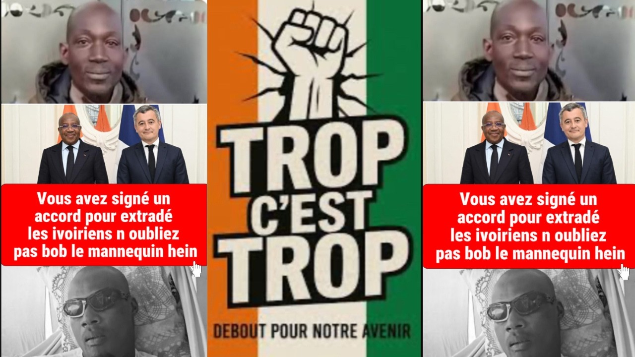 vous avez signé pour extrader mes ivoiriens n oubliez pas bob le mannequin #humor