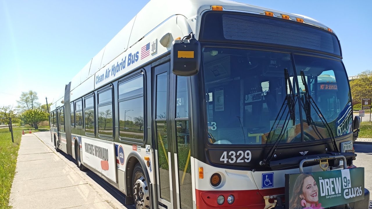 Ride On CTA 2012 New Flyer DE60LFR 4329 On Rt J14 Jeffery Jump to Washington/Jefferson