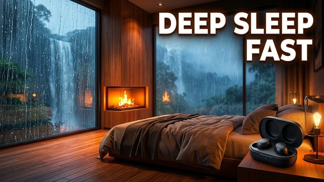 Rain Fireplace Piano for 8 Hours of Pure Relaxation