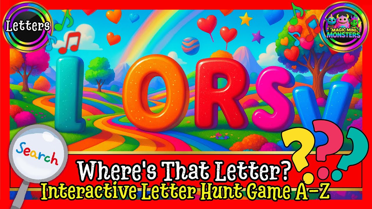 Letter Detective Game | Search and Find Uppercase Letters | Magic Mini Monsters #magicminimonsters