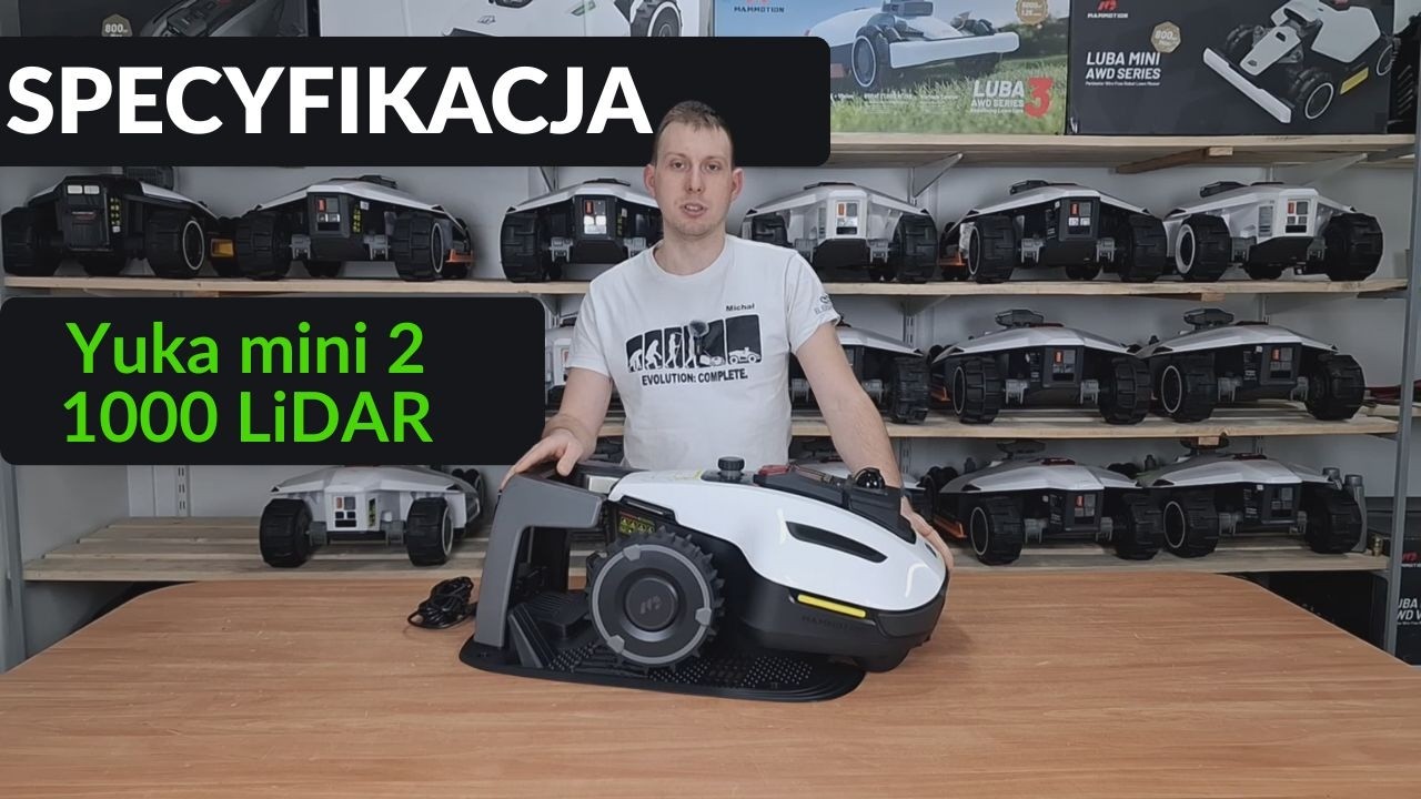 Mammotion Yuka Mini 2 1000 LiDAR  specyfikacja