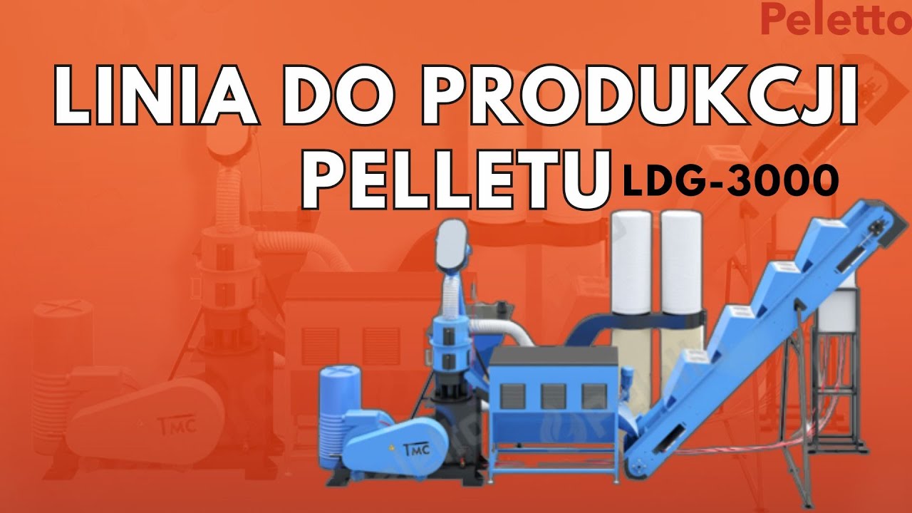 Granulowanie trociny linią do produkcji pelletu i pasz LDG-3000
