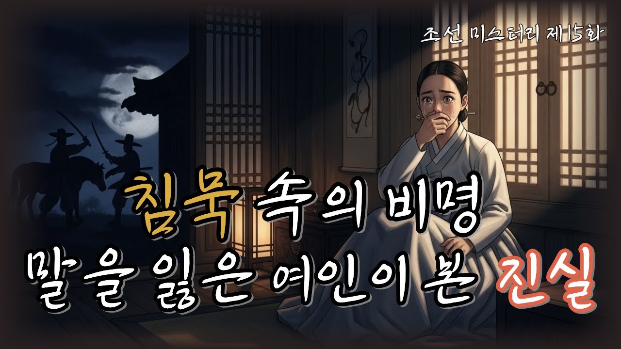 조선의 마을탐정 제15화 잃어버린 목소리 🌸침묵 속에 감춰진 살인의 진실 ㅣ조선탐정 l 옛날이야기탐정단 l한국추리 l 오디오드라마l