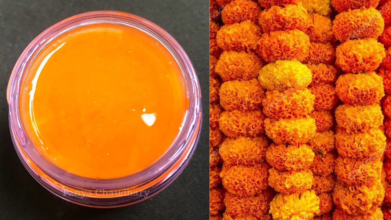 DIY Marigold Cream ( गेंदे की क्रीम ) | Skin Whitening & Anti-Aging Cream | Asian Women Skin Secret
