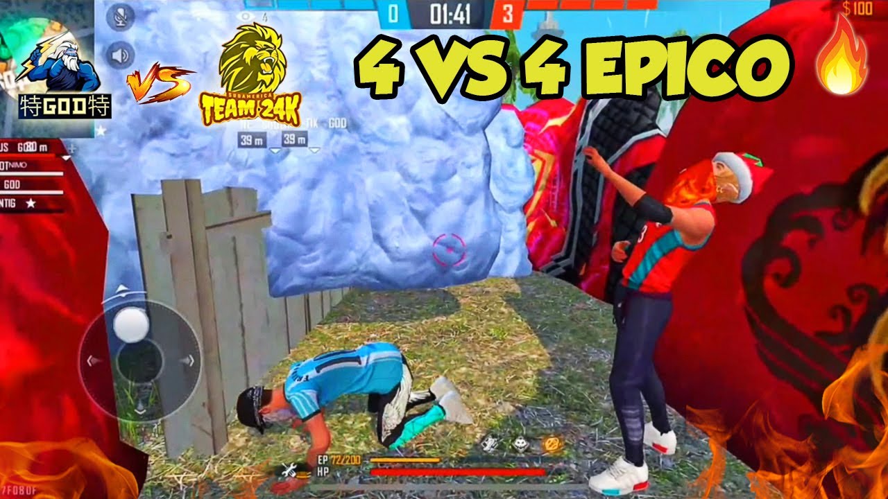 TEAM GOD vs TEAM 24K🔴4VS4 PAL PISO LOCO🔵SE PICO TODO🌶️