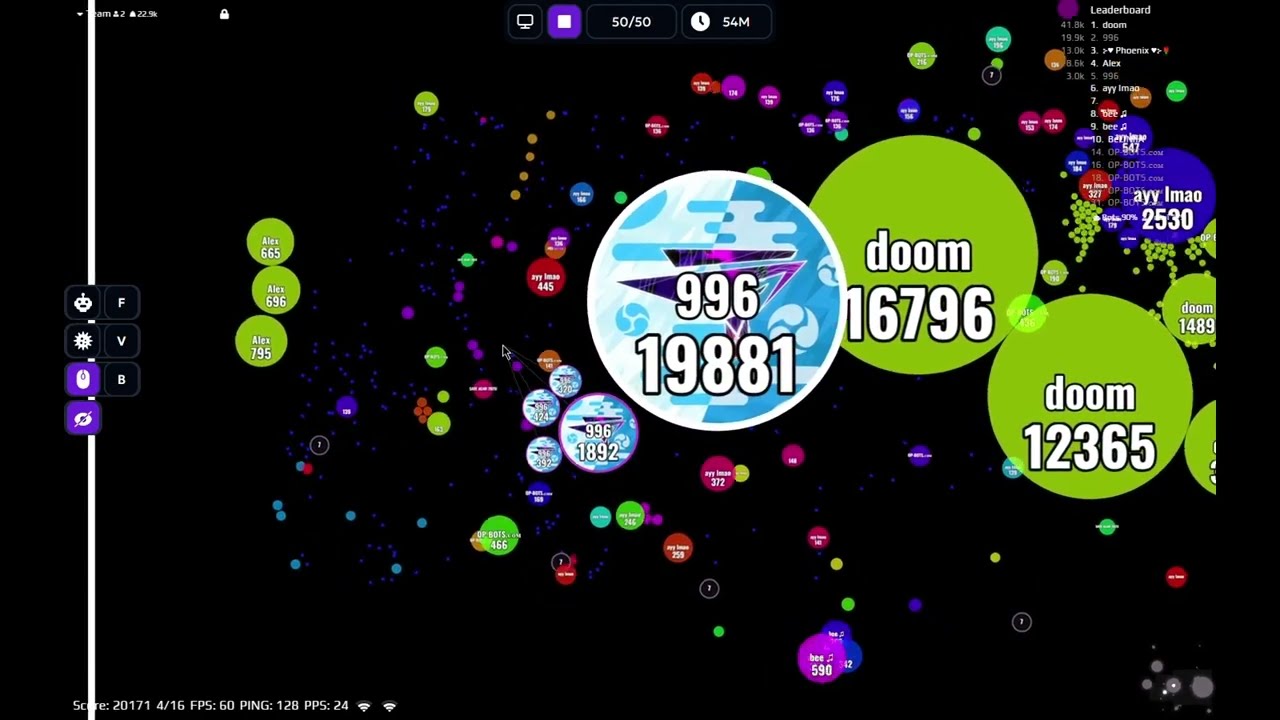 Agar.io | Multibox - Random  Server Takeover | OP-bots.com