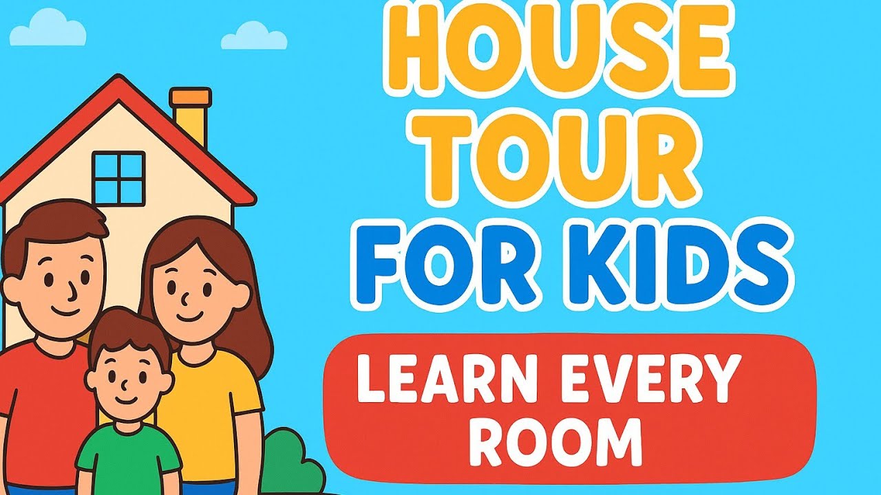 Let’s Learn the Rooms in a Home/ Learning Fun for Preschoolers