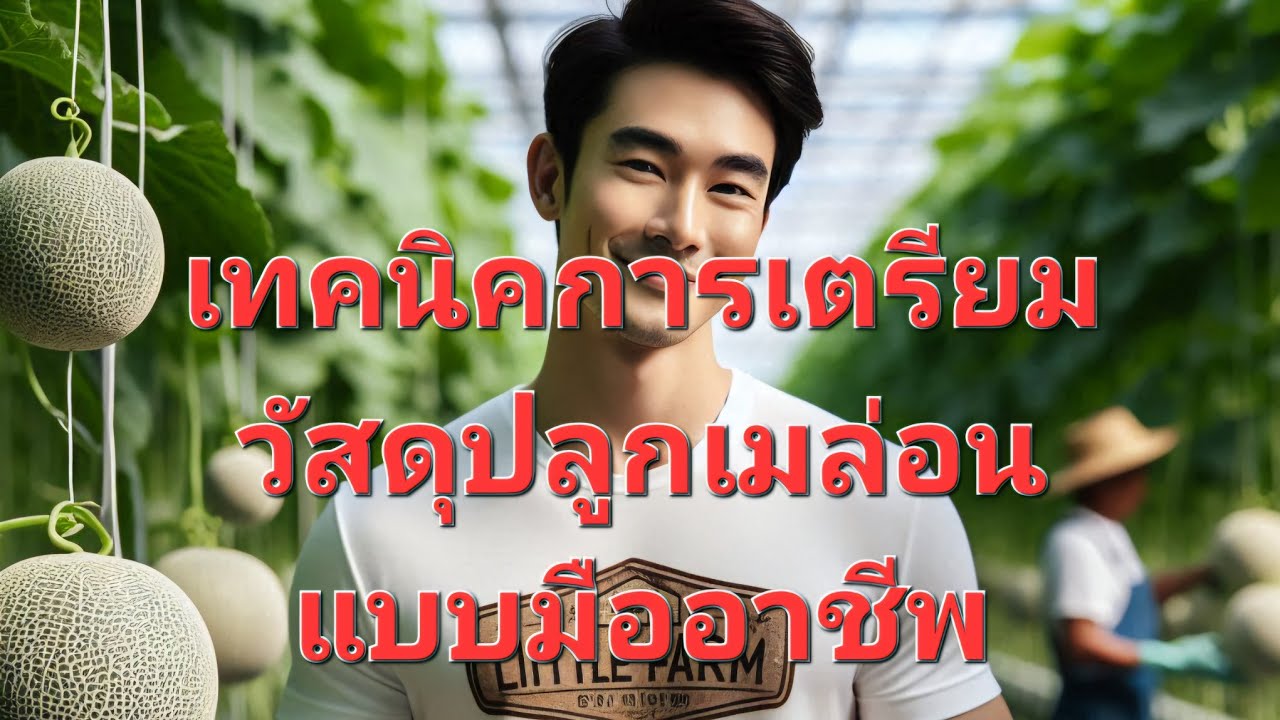 เทคนิคการเตรียมวัสดุปลูกเมล่อน แบบมืออาชีพ!