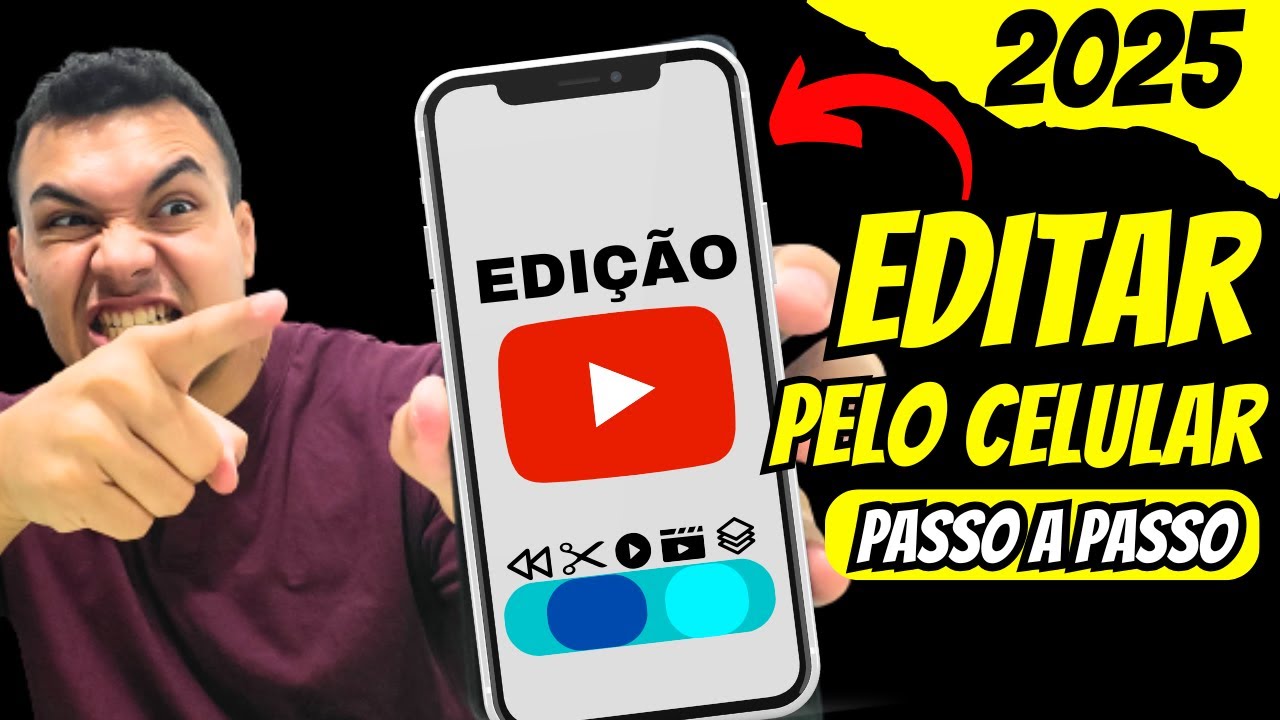 COMO EDITAR VÍDEOS PARA O YOUTUBE PELO CELULAR (ATUALIZADO 2025)