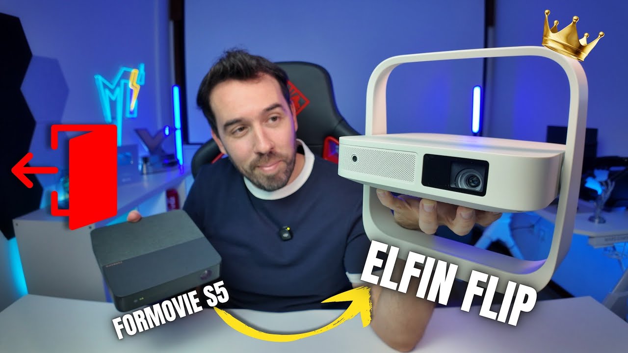 A MELHOR ESCOLHA EM PROJETOR DLP DE ENTRADA - FORMOVIE S5 vs XGIMI ELFIN FLIP 