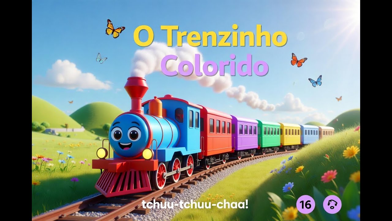 🚂 O Trenzinho Colorido – Música Infantil Divertida | Canções para Crianças e Bebês