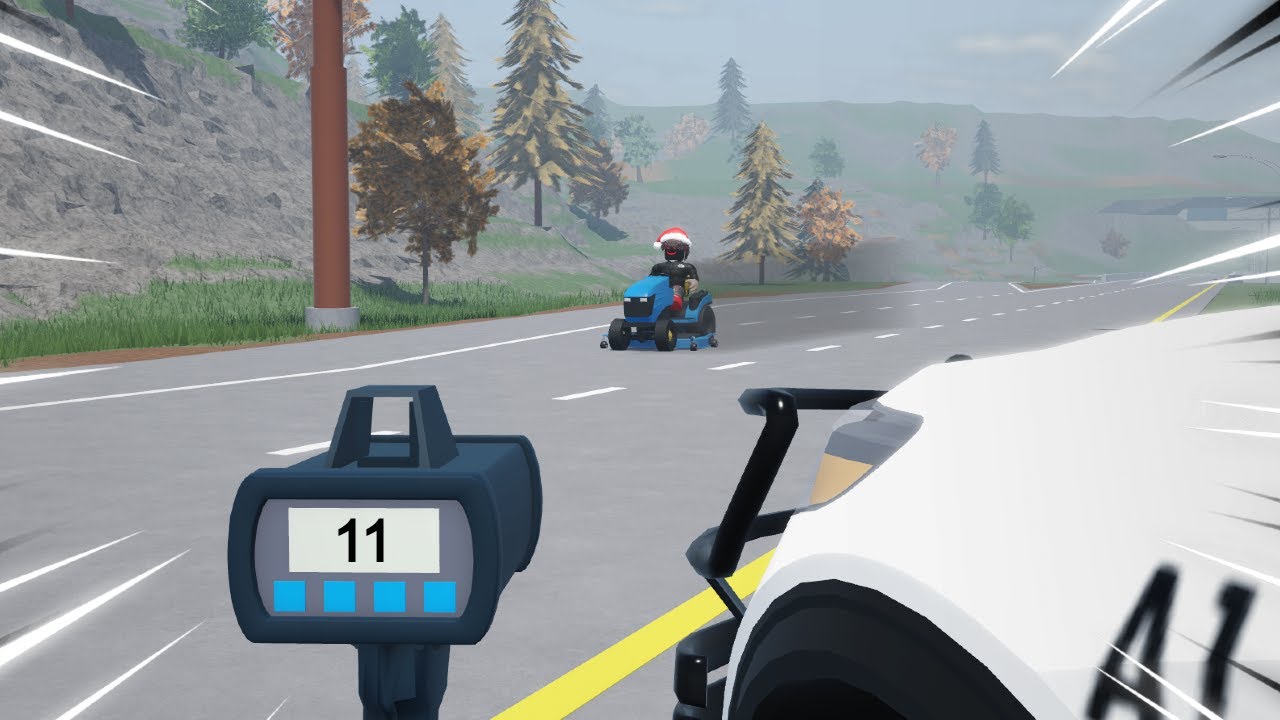 CRAZY Karen runs from State Troopers on a LAWNMOWER!!! | Roblox Emergency Response: Liberty County