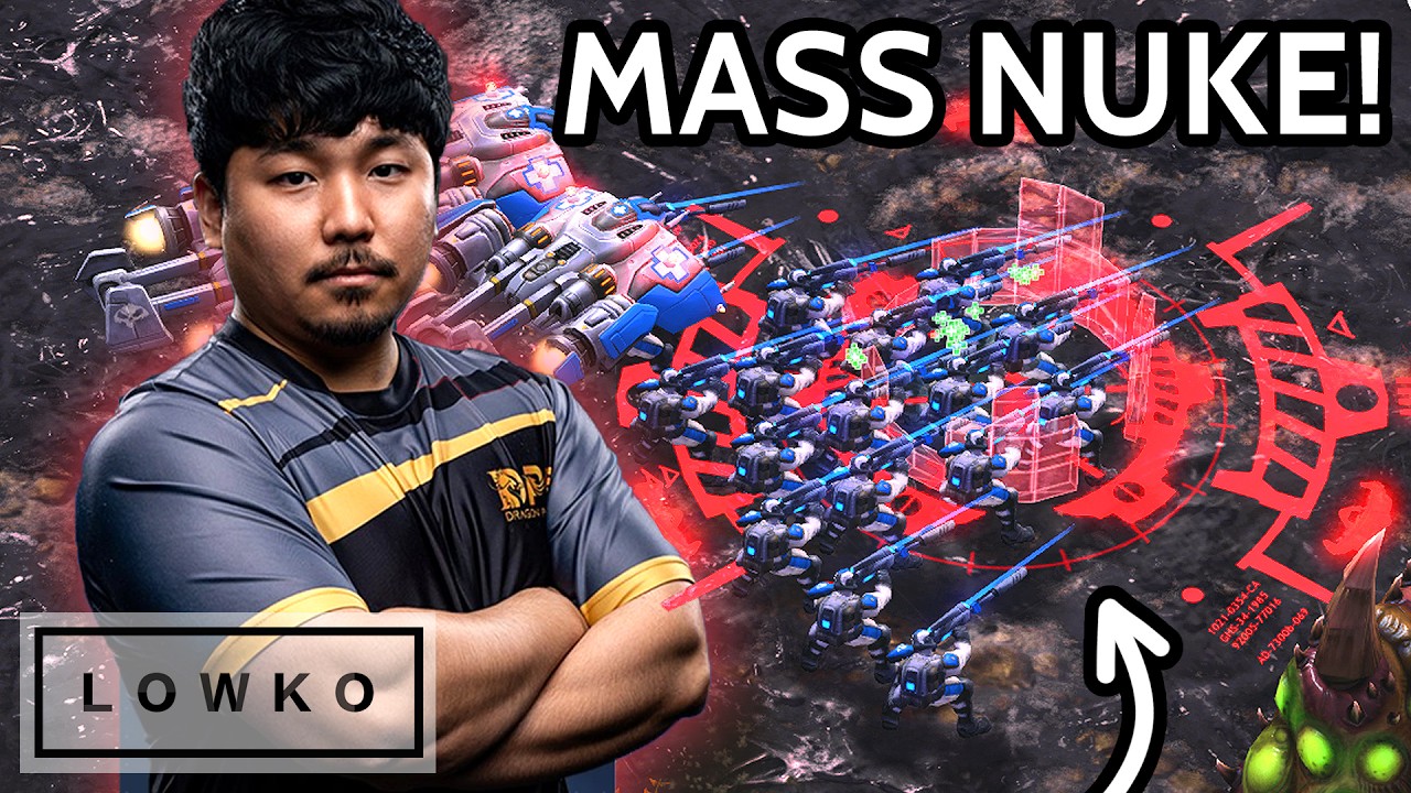 Dark faces MASS Tactical Nukes! (StarCraft 2)