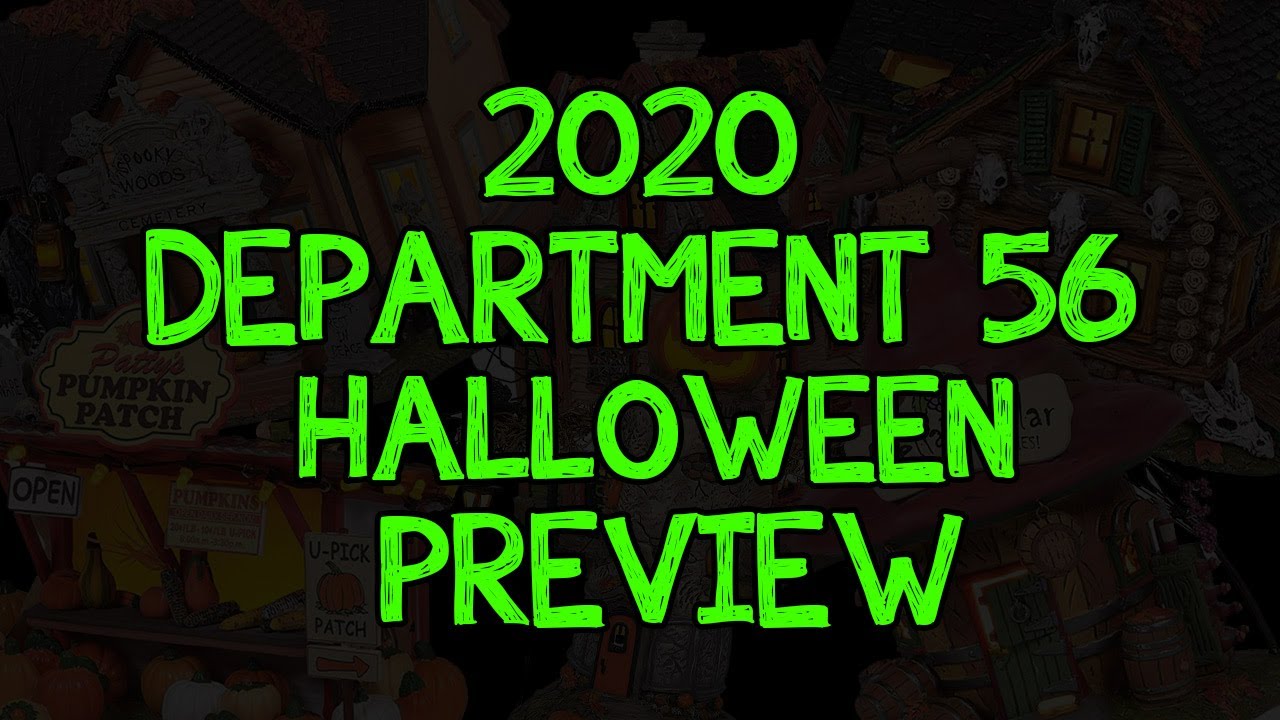 Department 56 2020 Halloween Snow Village Preview!