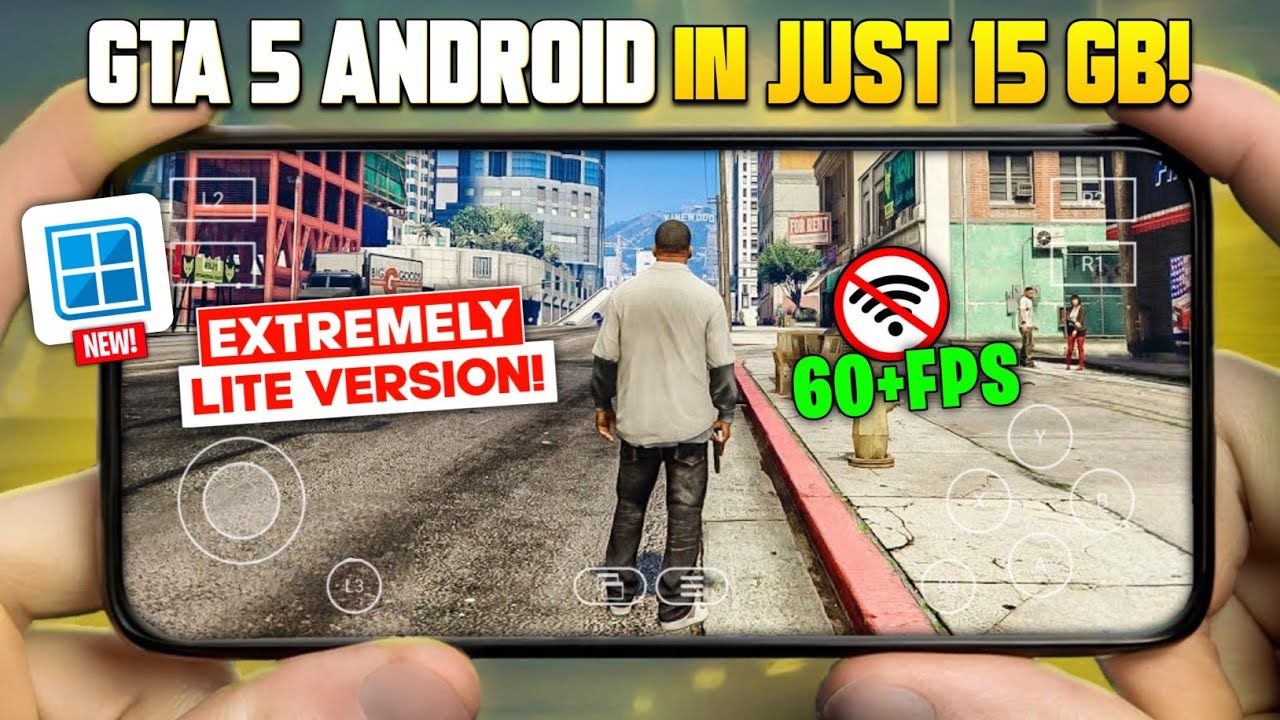 🚀 GTA 5 Extremely Lite (15 ГБ) на мобильных устройствах! Полная настройка Winlator + плавный игро...