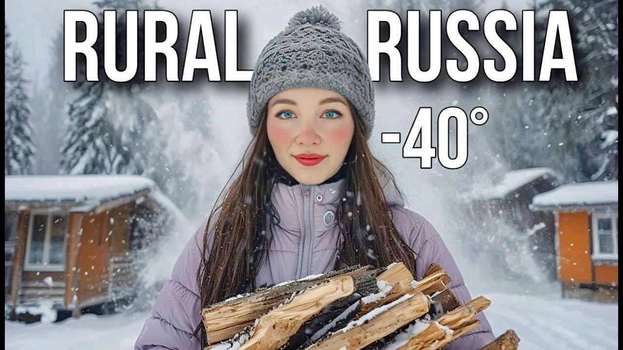 Daily Routine of a COUNTRY GIRL in The Coldest Place in SIBERIA🥶Morning To Night Rural Life❄️
