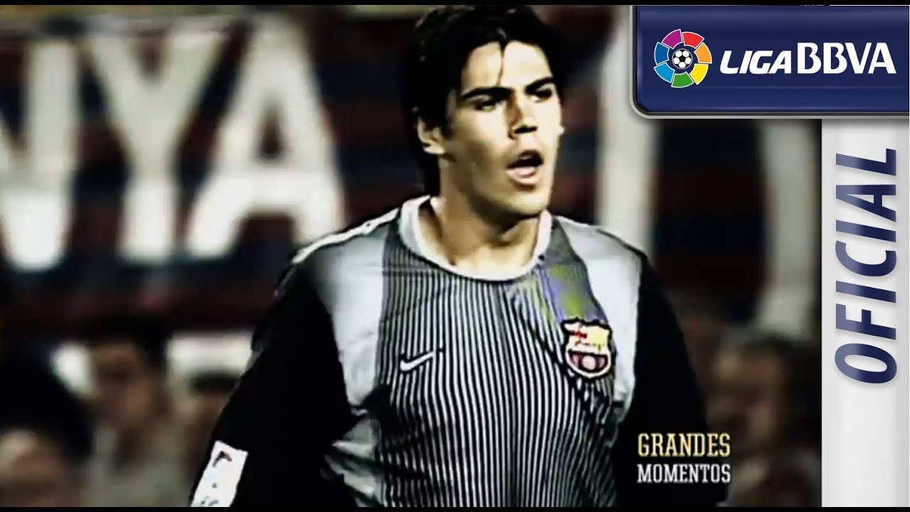 Debut en Liga de víctor Valdés con el FC Barcelona