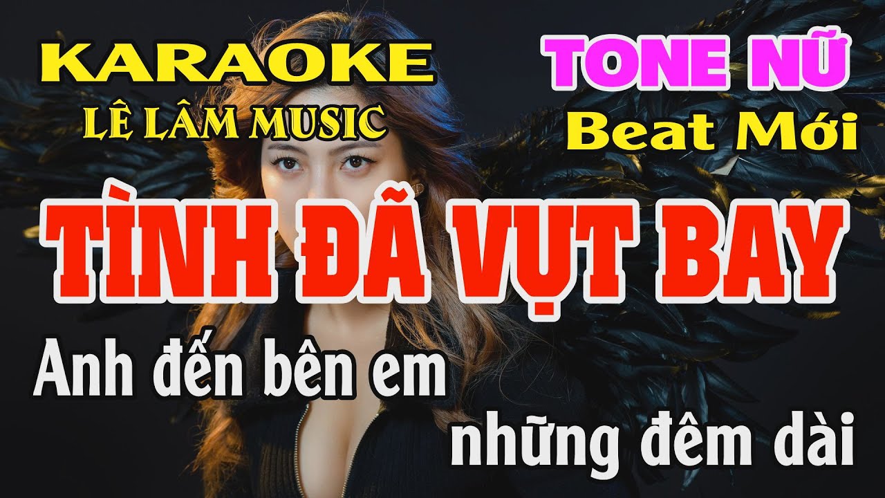 Tình Đã Vụt Bay Karaoke Tone Nữ ( Mi giáng thứ ) Karaoke Lê Lâm Music