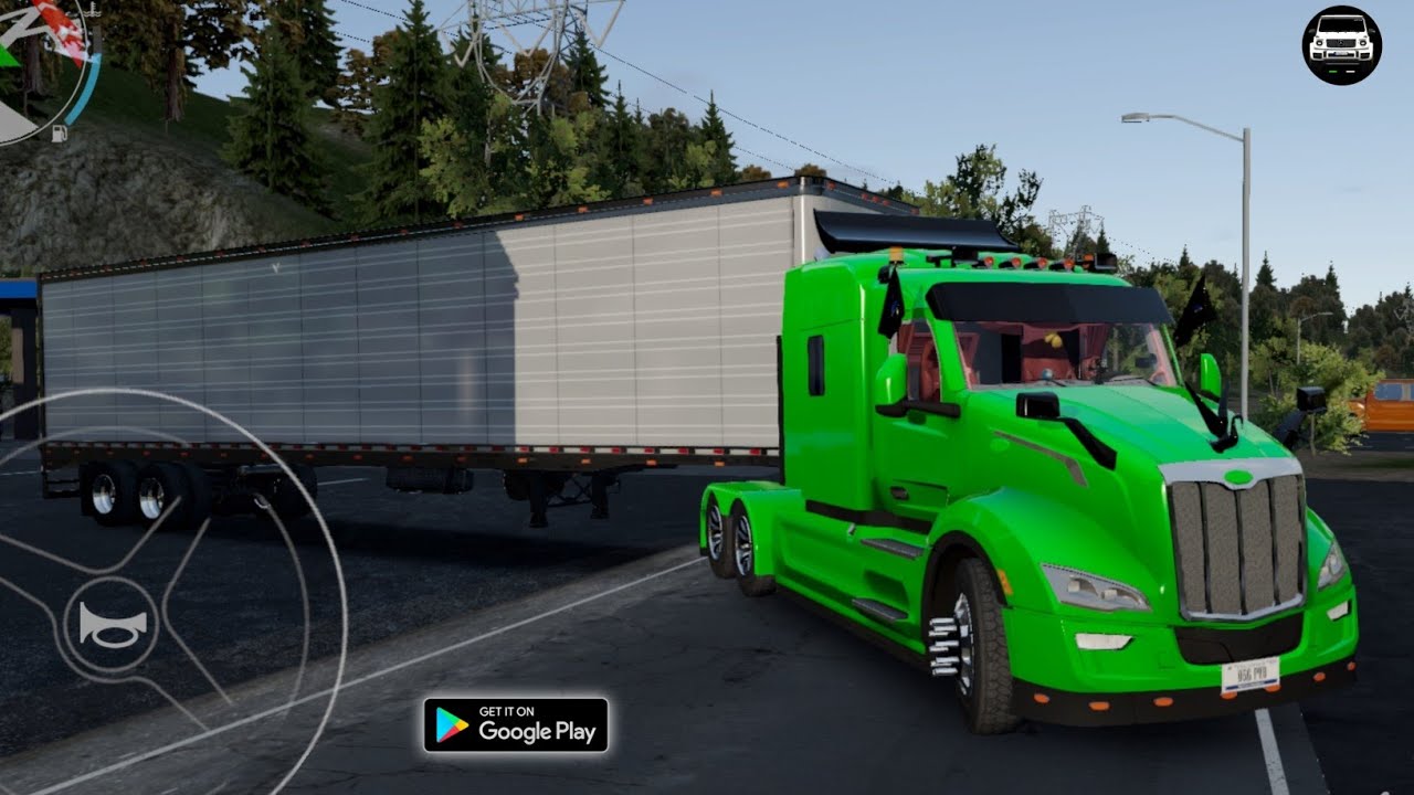 Truck simulator Big Rigs Heavily Modified peterbilt 579 truck driving gameplay