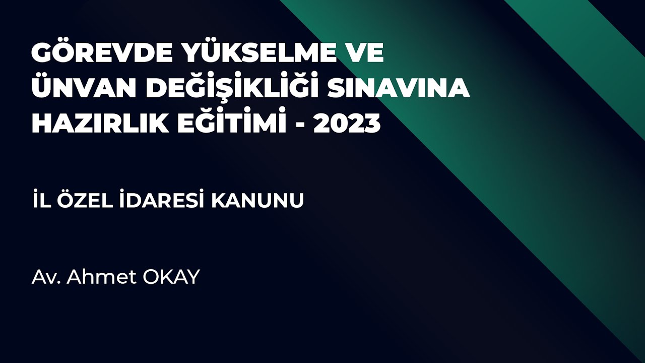 İl Özel İdaresi Kanunu