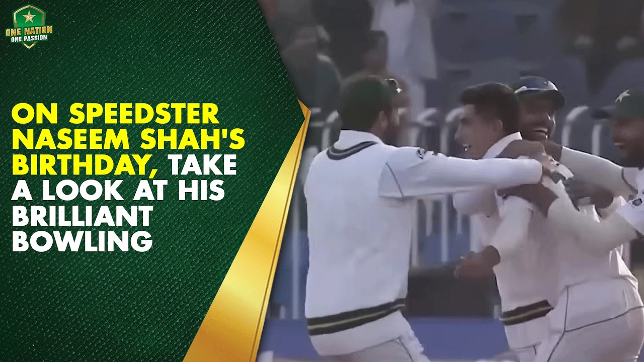 🎥 On Speedster Naseem Shah's Birthday, Take a Look at His Brilliant Bowling 🔥