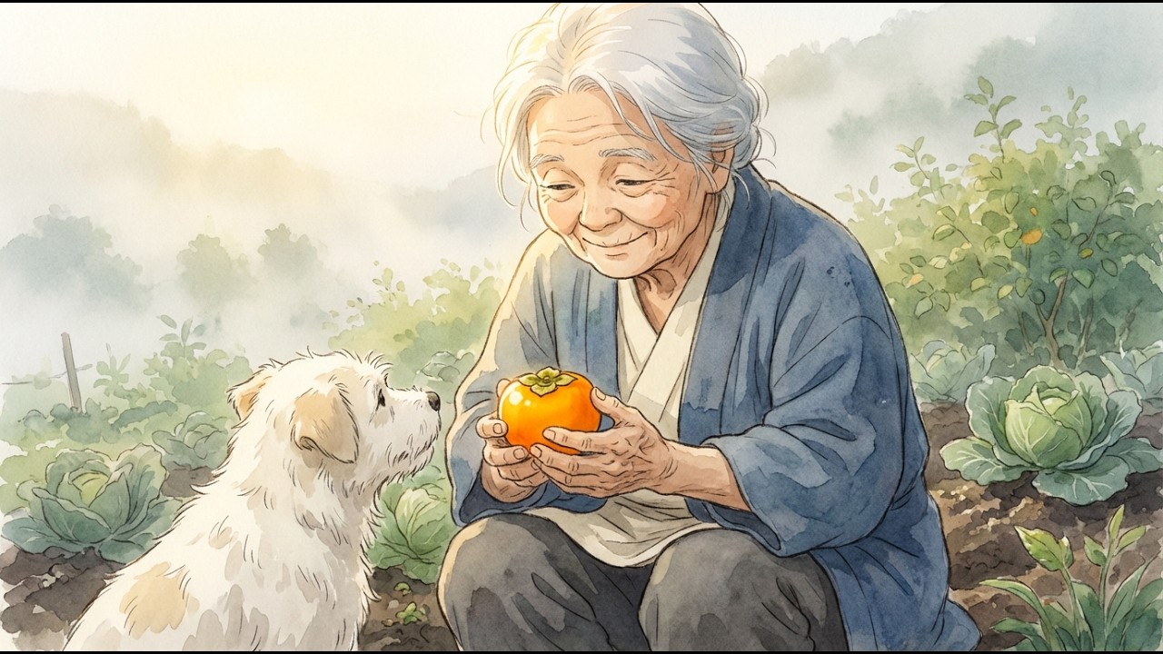 🌫️ FOG HARVEST | an old woman & her dog gather veggies in the morning mist (Studio Ghibli Vibe)