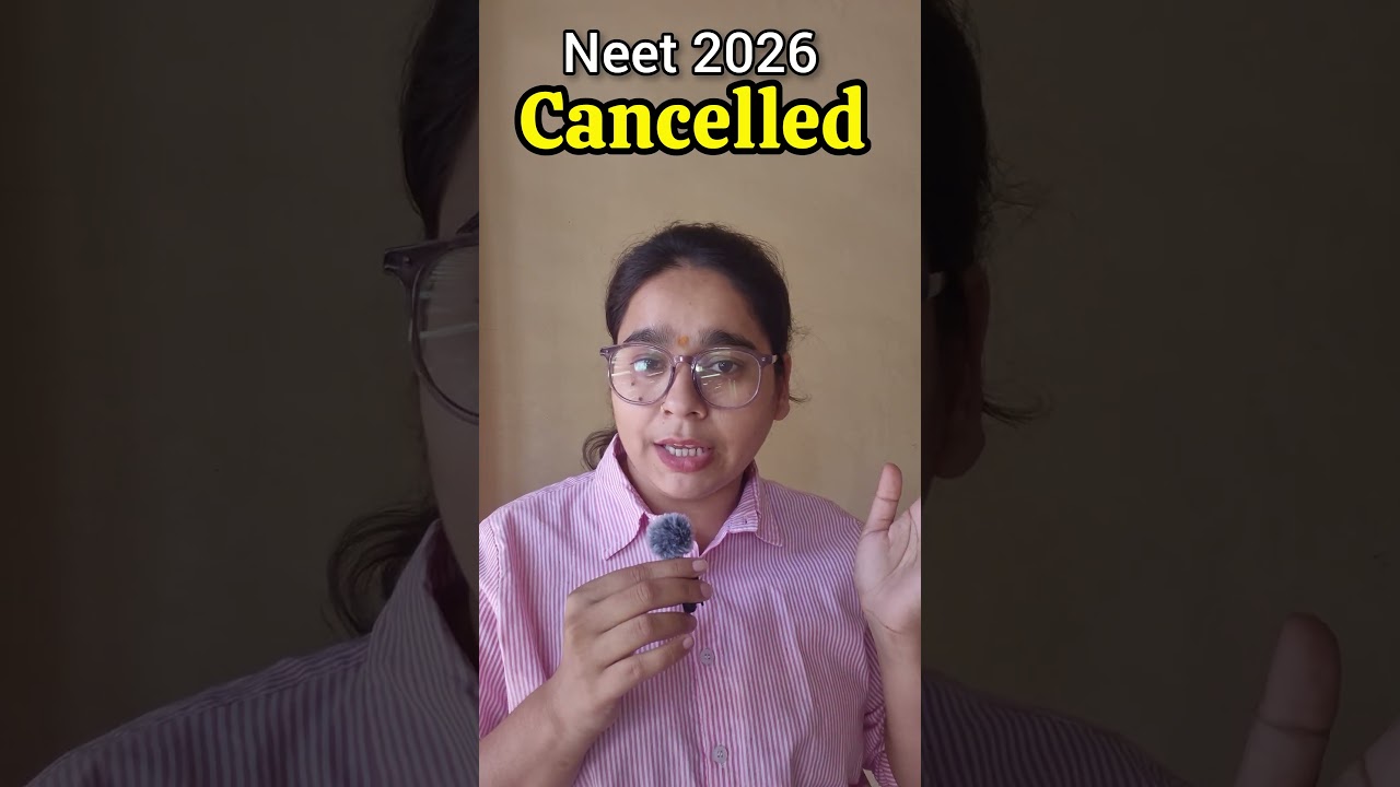 NEET 2026 - CANCELED 😞.  #NEETUG #NEETPaperLeak #JusticeForNEET #NTA #CBIProbe #NEETAspirants #YT