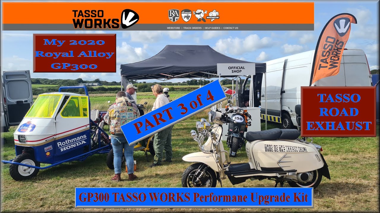 Part 3 Fitting a Tasso Performance Road Exhaust to my Royal Alloy GP300