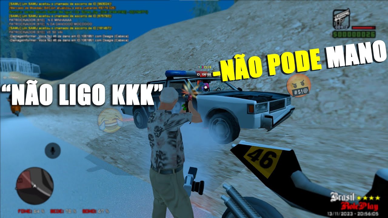 NÃO SEGUIR AS REGRAS DO RP DEU BOM? - GTA SAMP ANDROID E PC