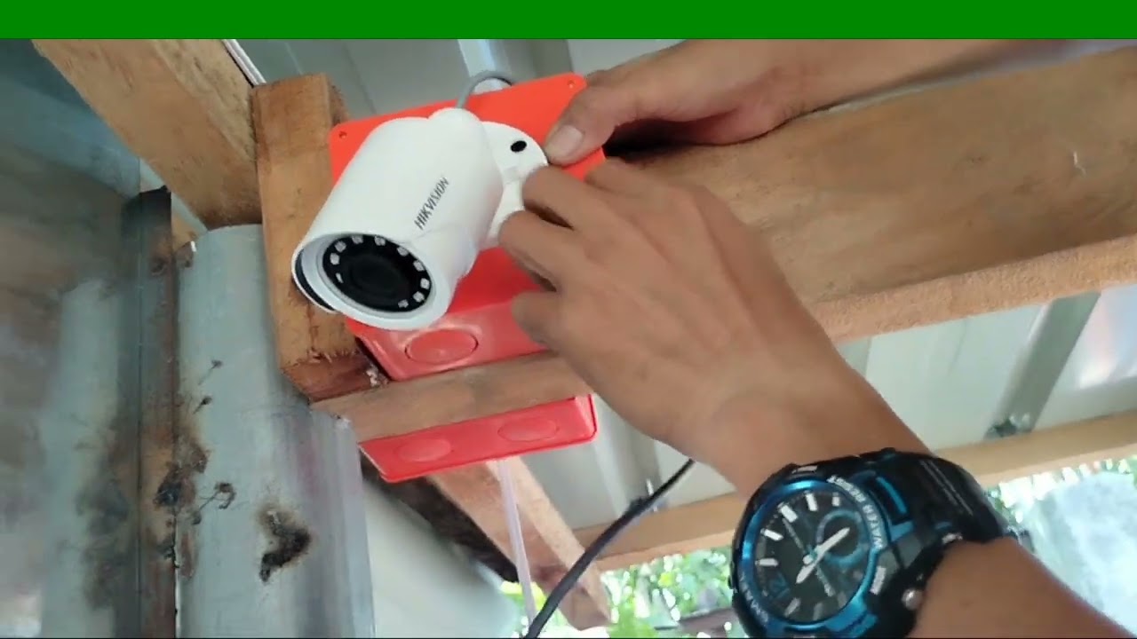 CCTV camera actual installation