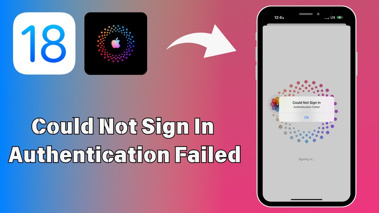 App Store Could Not Sign In Authentication Failed Problem On iPhone