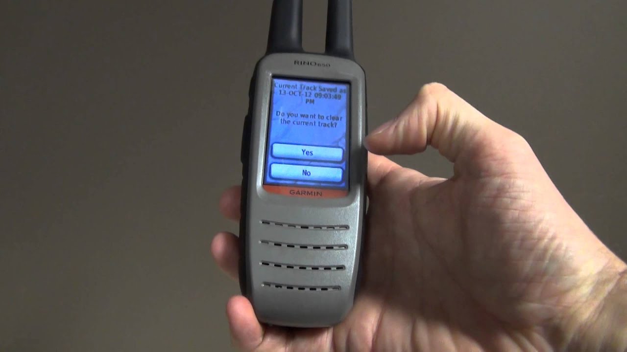 Tutorial - Garmin Rino 650 - Tracks Management
