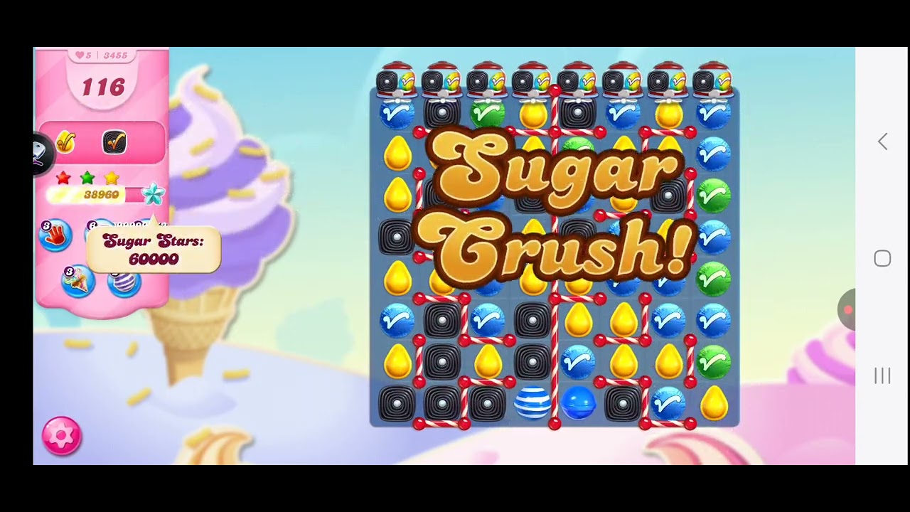 Candy Crush Saga Level 3455 NO BOOSTERS Sugar Stars (2020)