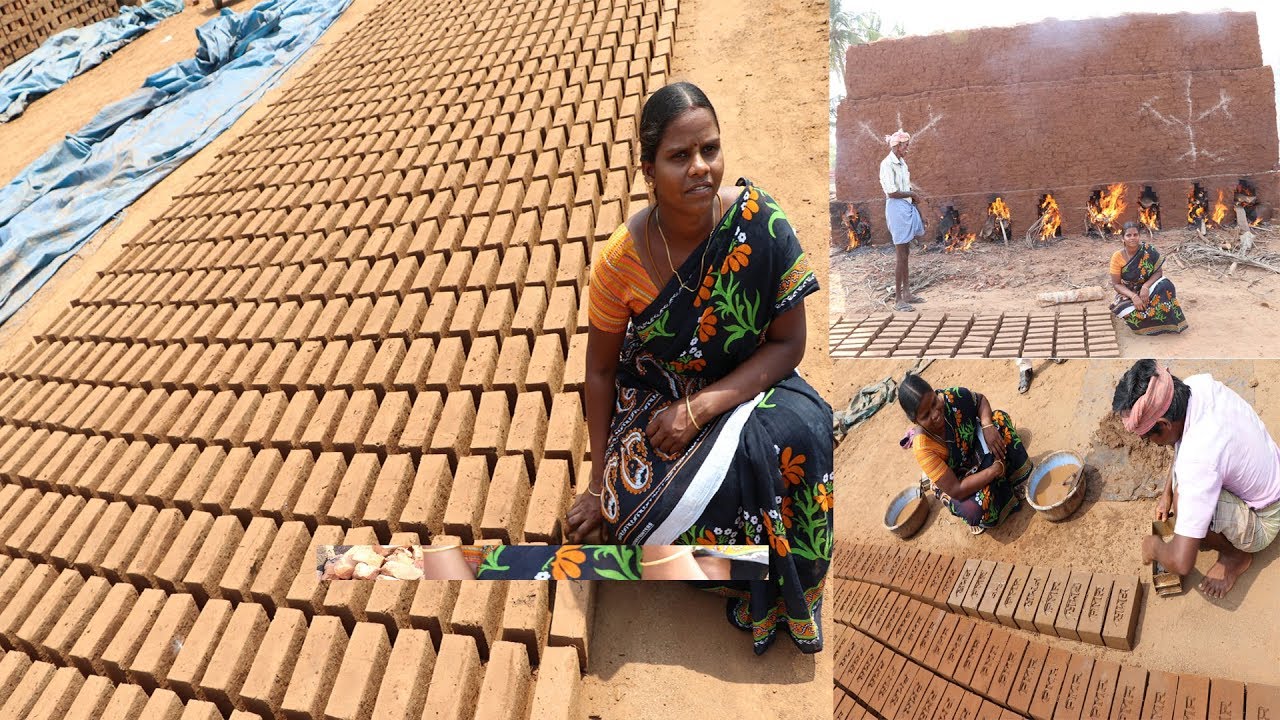 Handmade Brick Manufacturing in ANTHIYUR  Tamilnadu / How To Handmade Bricks Making Full Process